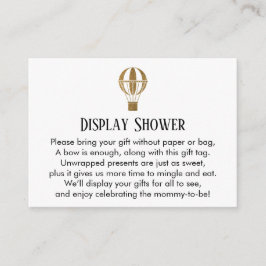 Tarjeta de inserción de pantalla de globo aerostát