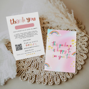 Tarjeta de inserción de paquete de negocios Rainbo