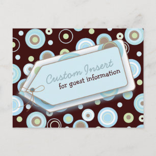 Tarjeta de inserción de puntos felices para invita