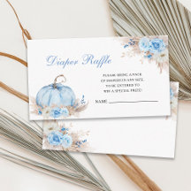 Tarjeta de inserción de Raffle Baby Shower de cala