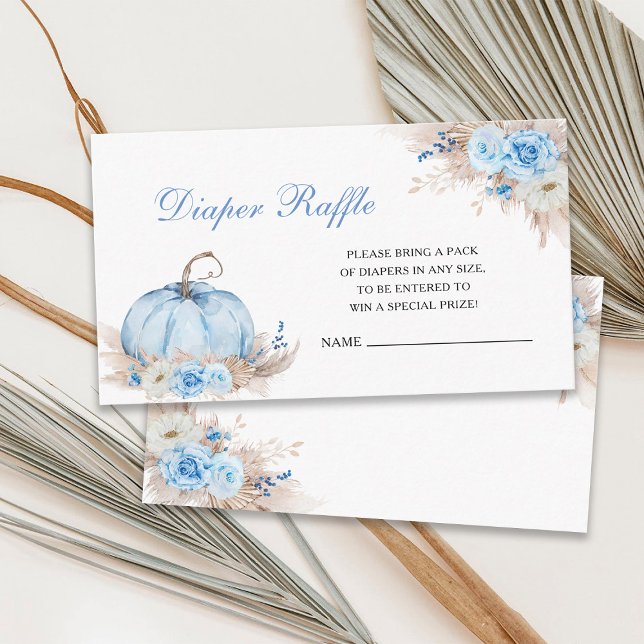 Tarjeta de inserción de Raffle Baby Shower de cala (Subido por el creador)