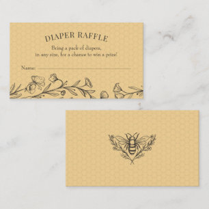 Tarjeta de inserción de Raffle de flor silvestre d