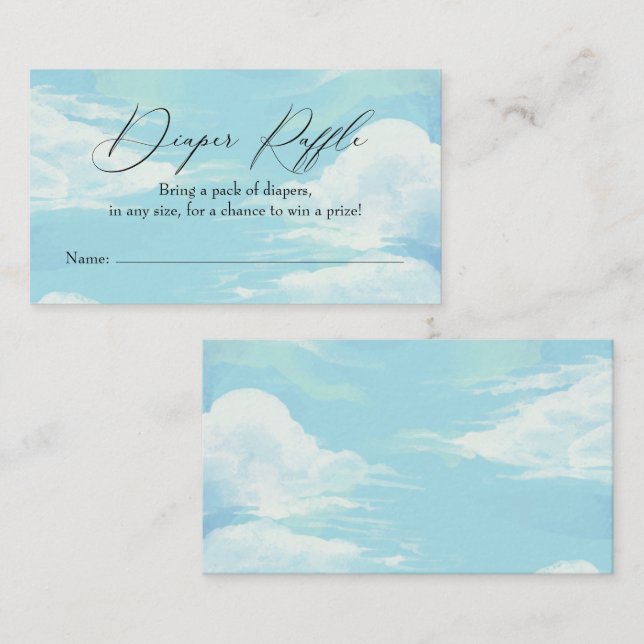 Tarjeta de inserción de Raffle Raffle Blue Sky Clo (Anverso / Reverso)