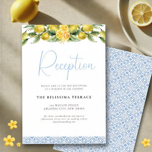 Tarjeta de inserción de recepción de La Dolce Vita