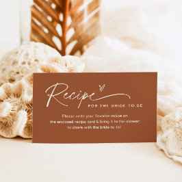 Tarjeta de inserción de receta SIENNA