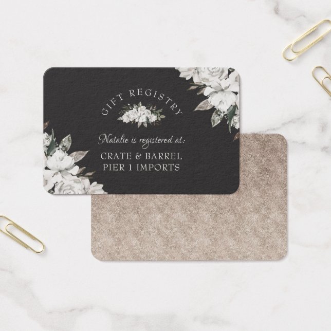 Tarjeta de inserción de registro de regalo de duch (Oficina)