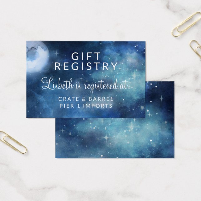 Tarjeta de inserción de registro de regalos de duc (Oficina)