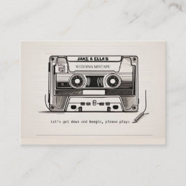 Tarjeta de inserción de solicitud de canción retro