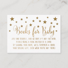 Tarjeta de inserción de solicitud de libro de Gold