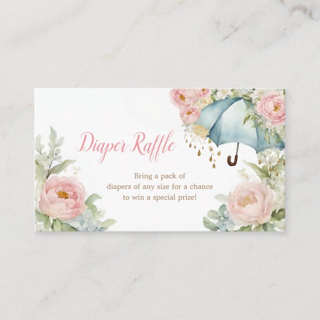 Tarjeta de inserción del pañal de primavera del pa (Anverso)