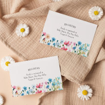 Tarjeta de inserción del Registro de Flores Silves