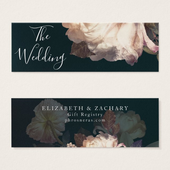 Tarjeta de inserción del registro de regalos de ép (Anverso y reverso)