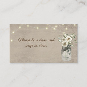 Tarjeta de inserción Jar and Lights