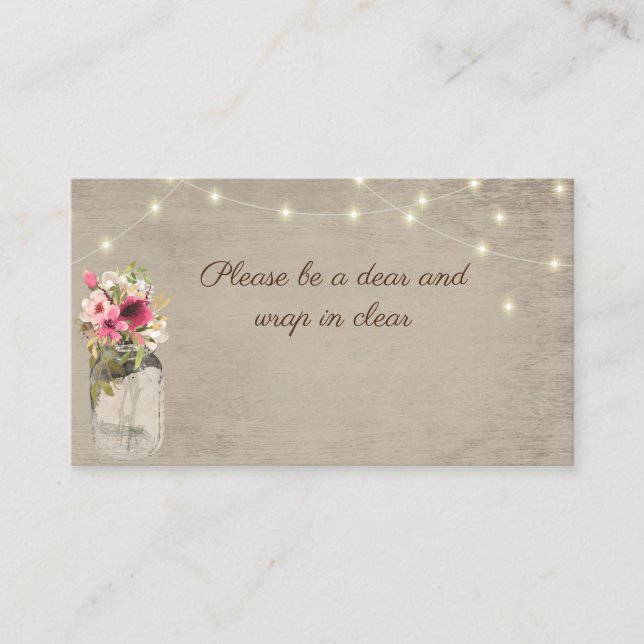 Tarjeta de inserción Jar and Lights (Anverso)