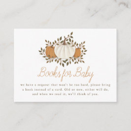 Tarjeta de inserción para bebé de calabazas Baby S