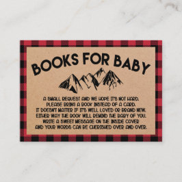 Tarjeta de inserción para bebé de los libros de fi