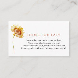 Tarjeta de inserción para bebés de Sunflower Books