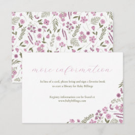 tarjeta de inserción para invitación de baby showe