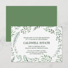 Tarjeta de Inserción para Recepción de Boda con Co