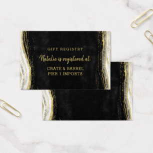 Tarjeta de Inserción para Registro de Regalos de D