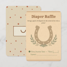 Tarjeta de inserción para sorteo de pañales con he