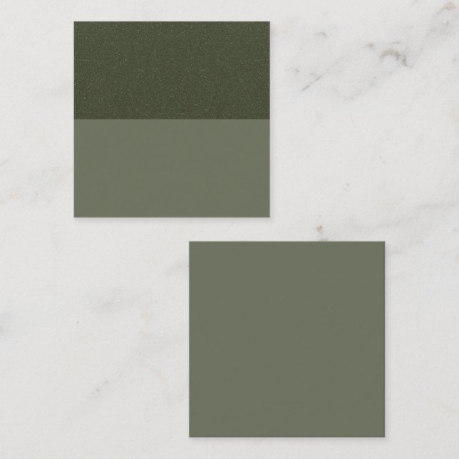 Tarjeta de inserción promocional de Musgo verde te (Anverso / Reverso)