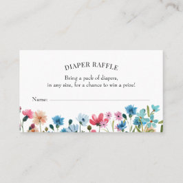 Tarjeta de inserción Raffle Diaper de Flor Silvest