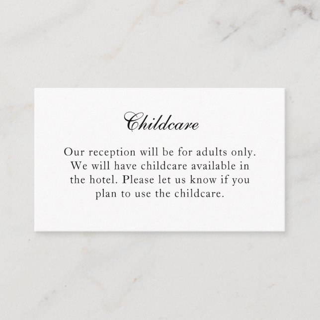 Tarjeta de inserción tradicional en blanco y negro (Anverso)