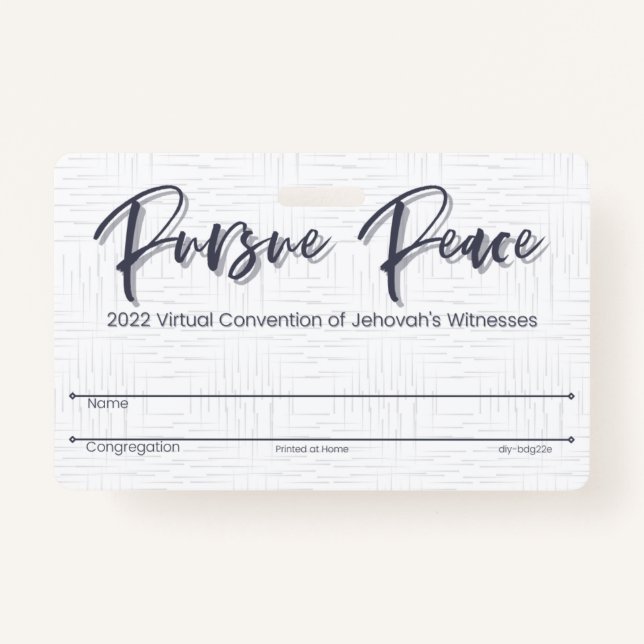 Tarjeta de insignia de la Convención JW Keepsake | (Anverso)