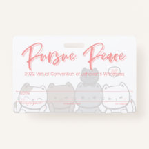 Tarjeta de insignia de la Convención JW Keepsake |