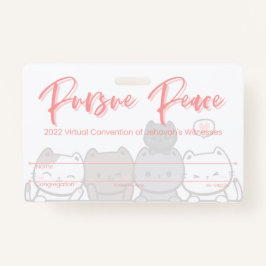 Tarjeta de insignia de la Convención JW Keepsake |