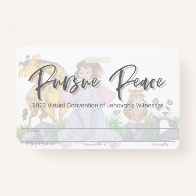 Tarjeta de insignia de la Convención JW Keepsake | (Anverso)