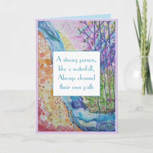 Tarjeta de inspiración de Wisdom Strength Wellness (Anverso)