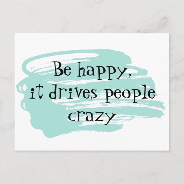 Tarjeta de inspiración divertida y feliz (Anverso)