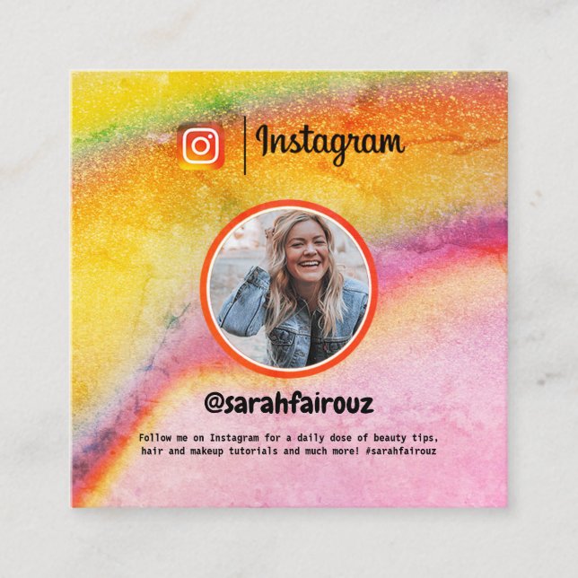 Tarjeta de Instagram de moda (Anverso)