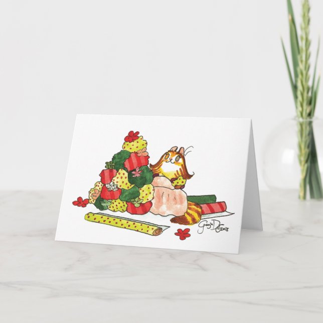 Tarjeta de instalación de Navidades de Sophie 2018 (Anverso)