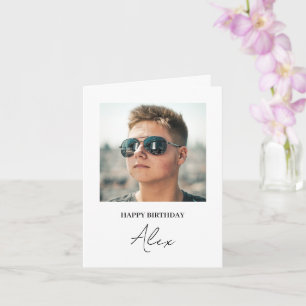 Tarjeta de instantánea de cumpleaños personalizada