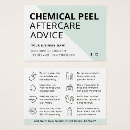 Tarjeta de instrucción moderna de poel químico