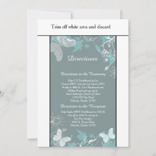 Tarjeta de instrucciones Blue Butterfly Spring 3.5