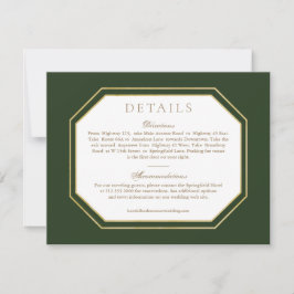 Tarjeta de instrucciones de detalles del boda *Blo