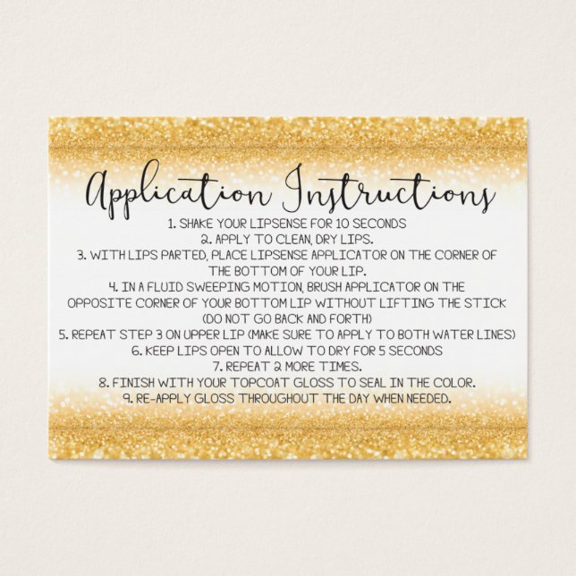 Tarjeta de instrucciones de la aplicación (Frente)