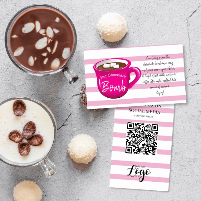 Tarjeta de instrucciones de la bomba de chocolate  (Subido por el creador)