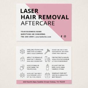 Tarjeta de instrucciones para el cuidado posterior