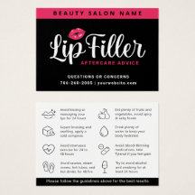 Tarjeta de instrucciones para el cuidado posterior