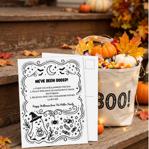 Tarjeta de instrucciones para el vecino al que han
