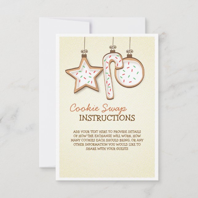 Tarjeta de instrucciones para intercambiar galleta (Anverso)