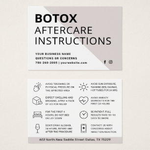 Tarjeta de instrucciones para la inyección de Boto