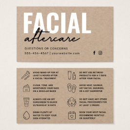 Tarjeta de Instrucciones para la Terapia Facial de