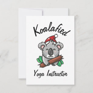 Tarjeta de instructor de yoga Koalafied