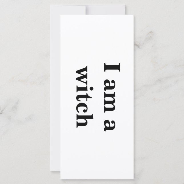 Tarjeta de Intención "Soy bruja" (Anverso)